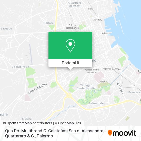 Mappa Qua.Po. Multibrand C. Calatafimi Sas di Alessandra Quartararo & C.