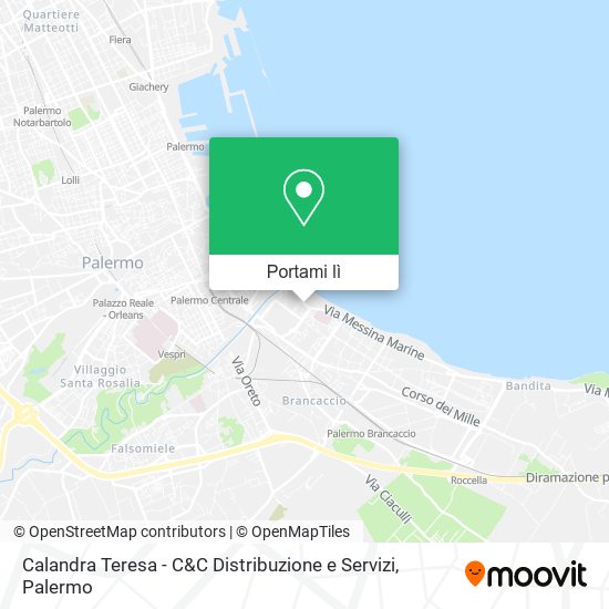 Mappa Calandra Teresa - C&C Distribuzione e Servizi