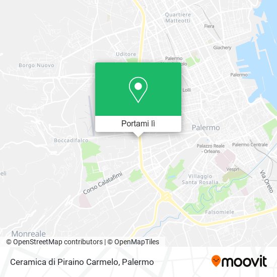 Mappa Ceramica di Piraino Carmelo