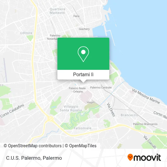 Mappa C.U.S. Palermo