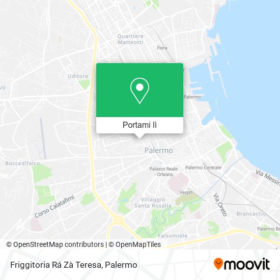 Mappa Friggitoria Rá Zà Teresa