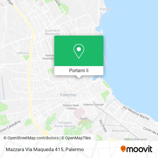 Mappa Mazzara Via Maqueda 415