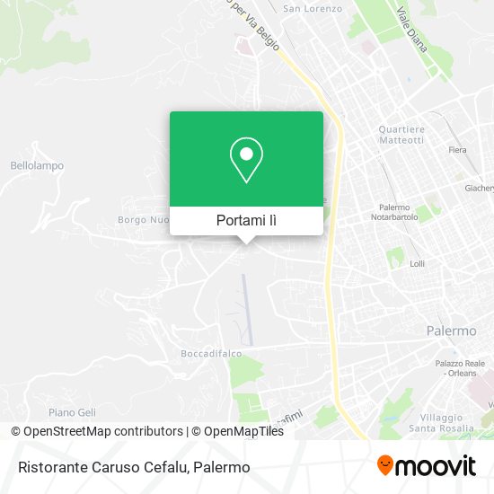 Mappa Ristorante Caruso Cefalu