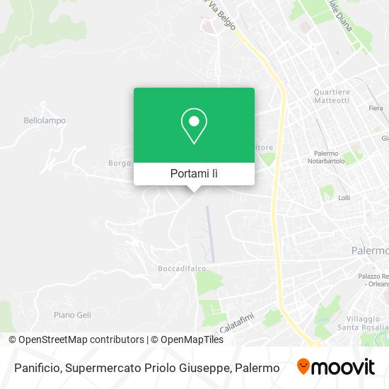Mappa Panificio, Supermercato Priolo Giuseppe