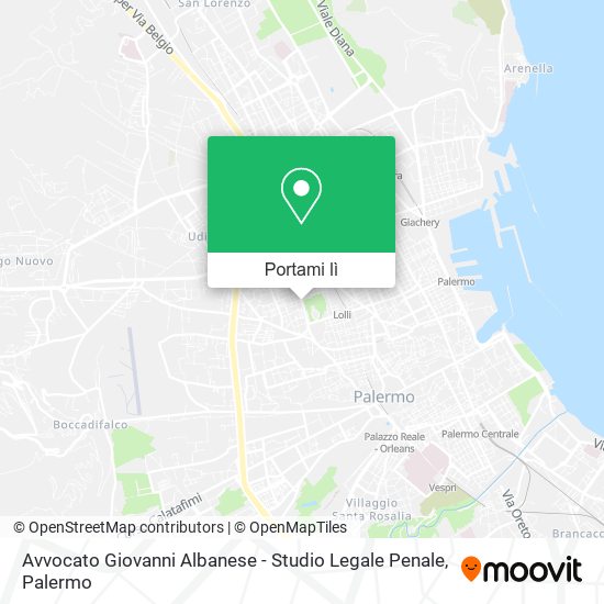 Mappa Avvocato Giovanni Albanese - Studio Legale Penale