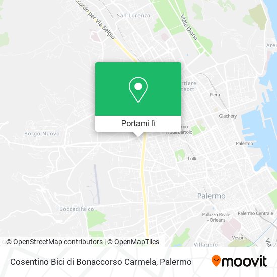 Mappa Cosentino Bici di Bonaccorso Carmela