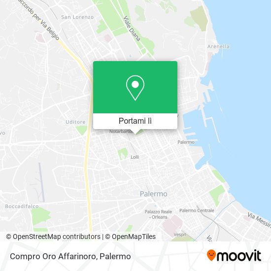 Mappa Compro Oro Affarinoro