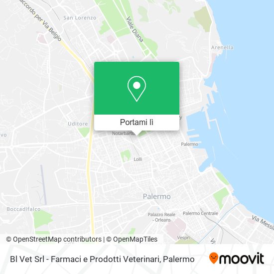 Mappa Bl Vet Srl - Farmaci e Prodotti Veterinari