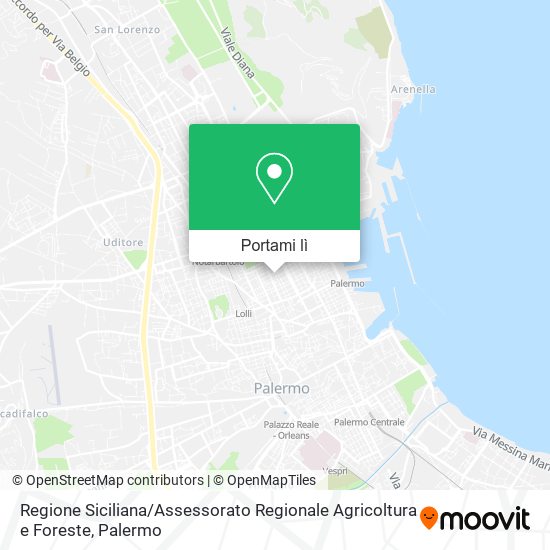 Mappa Regione Siciliana / Assessorato Regionale Agricoltura e Foreste