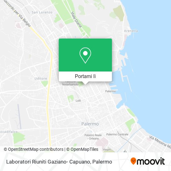 Mappa Laboratori Riuniti Gaziano- Capuano