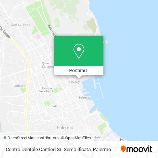Mappa Centro Dentale Cantieri Srl Semplificata