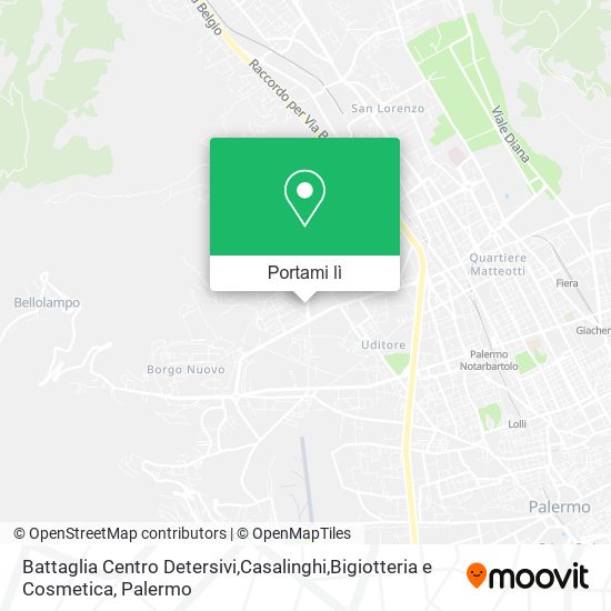 Mappa Battaglia Centro Detersivi,Casalinghi,Bigiotteria e Cosmetica