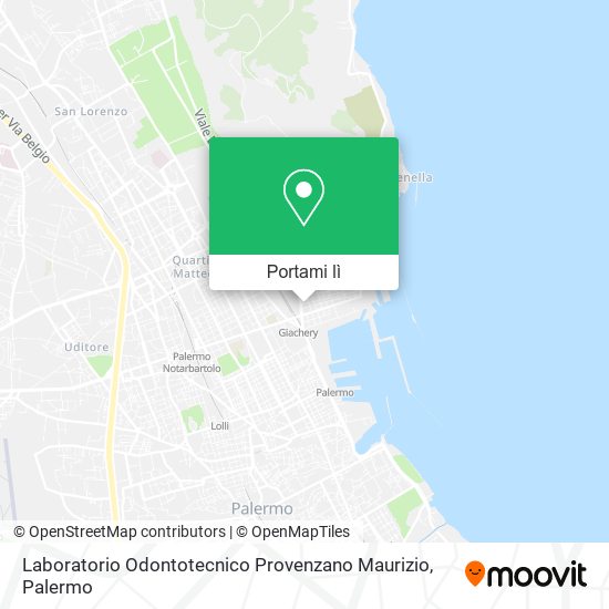 Mappa Laboratorio Odontotecnico Provenzano Maurizio