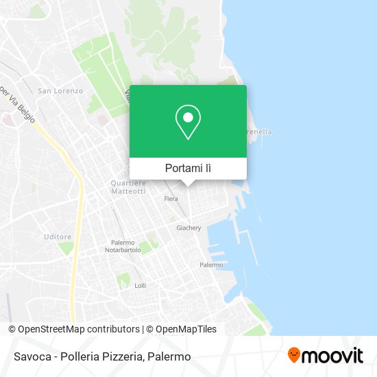 Mappa Savoca - Polleria Pizzeria