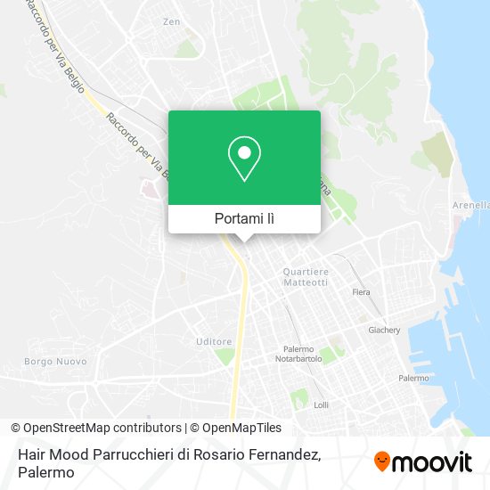 Mappa Hair Mood Parrucchieri di Rosario Fernandez