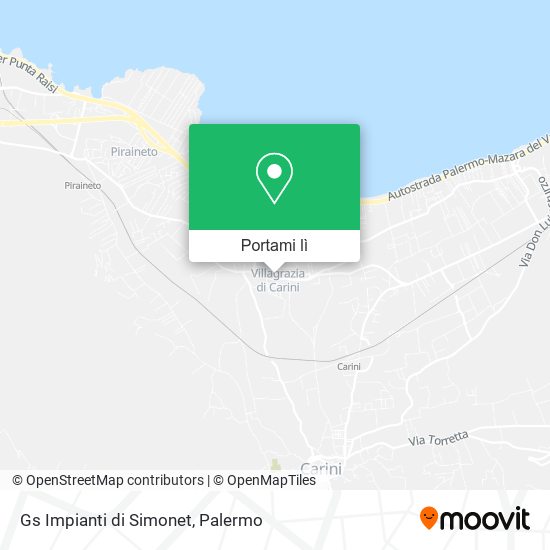 Mappa Gs Impianti di Simonet