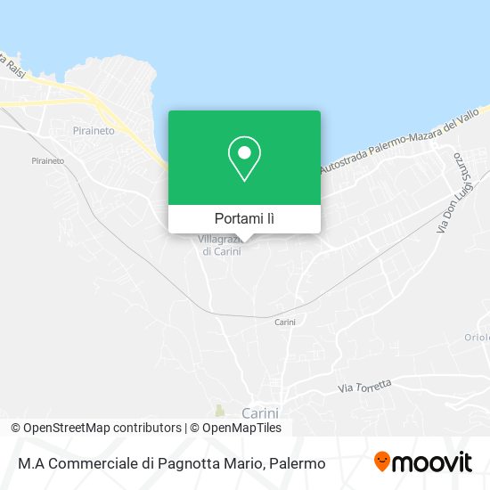 Mappa M.A Commerciale di Pagnotta Mario