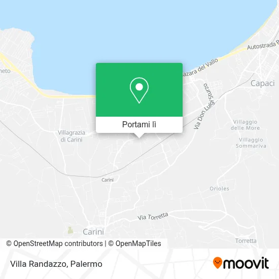 Mappa Villa Randazzo