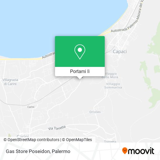 Mappa Gas Store Poseidon