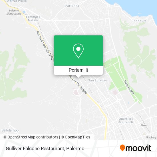 Mappa Gulliver Falcone Restaurant