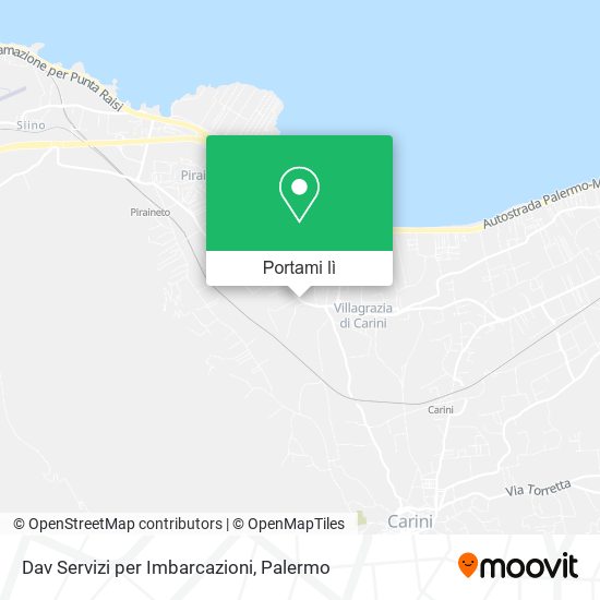 Mappa Dav Servizi per Imbarcazioni