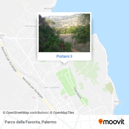 Mappa Parco della Favorita