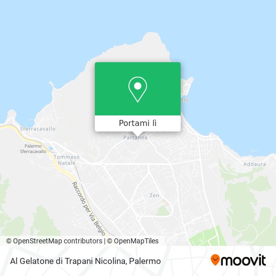 Mappa Al Gelatone di Trapani Nicolina