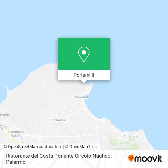 Mappa Ristorante del Costa Ponente Circolo Nautico