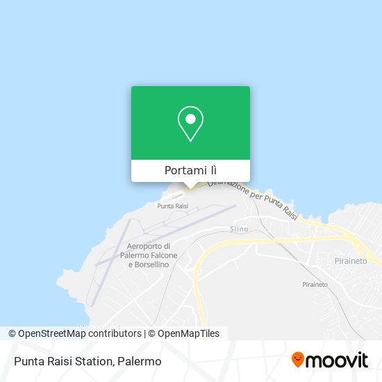 Mappa Punta Raisi Station