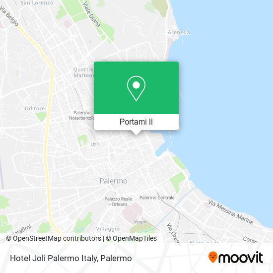 Mappa Hotel Joli Palermo Italy