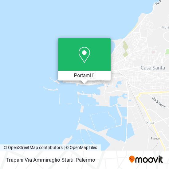Mappa Trapani Via Ammiraglio Staiti