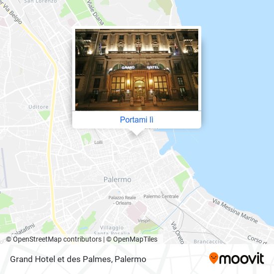 Mappa Grand Hotel et des Palmes