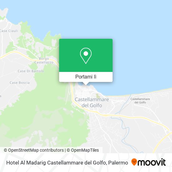 Mappa Hotel Al Madarig Castellammare del Golfo