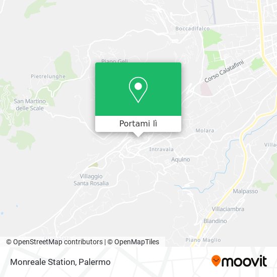 Mappa Monreale Station