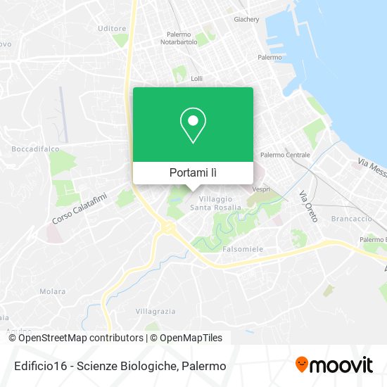 Mappa Edificio16 - Scienze Biologiche