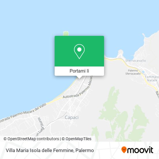 Mappa Villa Maria Isola delle Femmine