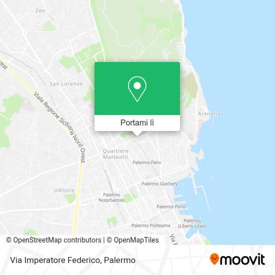 Mappa Via Imperatore Federico