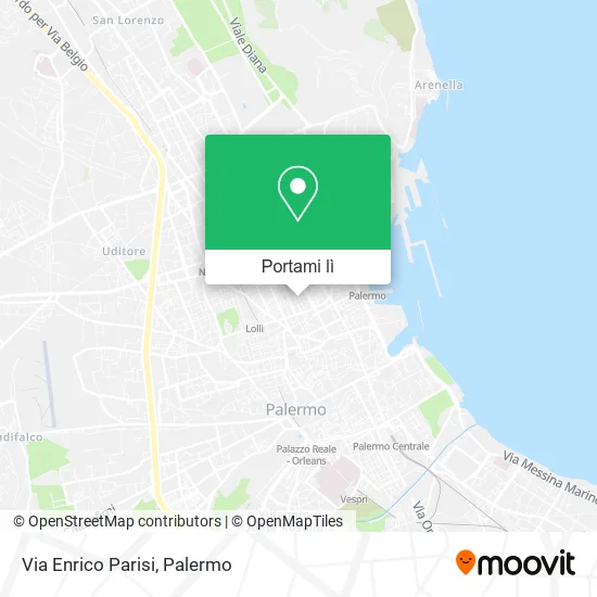 Mappa Via Enrico Parisi