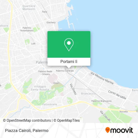 Mappa Piazza Cairoli