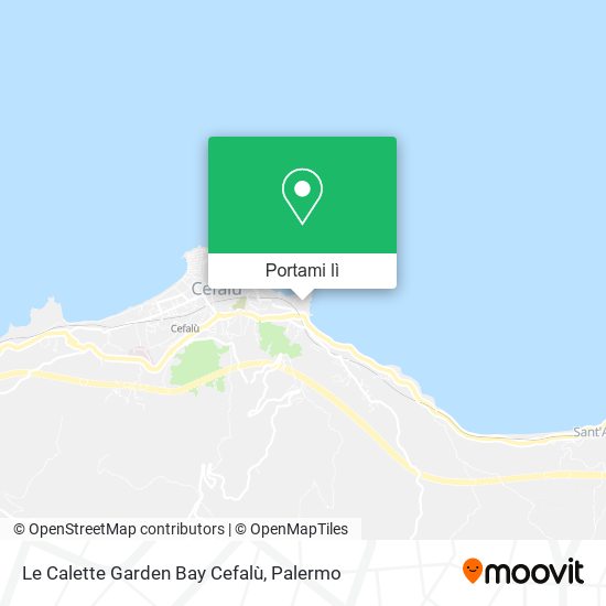 Mappa Le Calette Garden Bay Cefalù