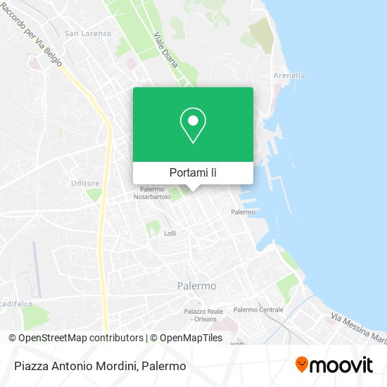 Mappa Piazza Antonio Mordini
