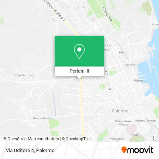 Mappa Via Uditore 4
