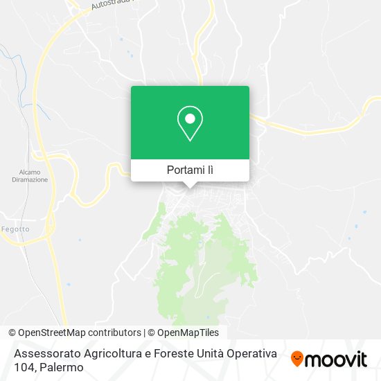 Mappa Assessorato Agricoltura e Foreste Unità Operativa 104