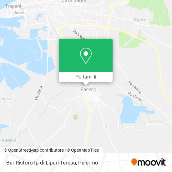 Mappa Bar Ristoro Ip di Lipari Teresa