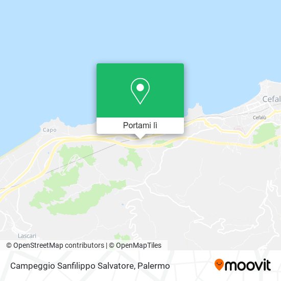 Mappa Campeggio Sanfilippo Salvatore