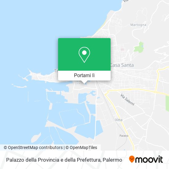 Mappa Palazzo della Provincia e della Prefettura