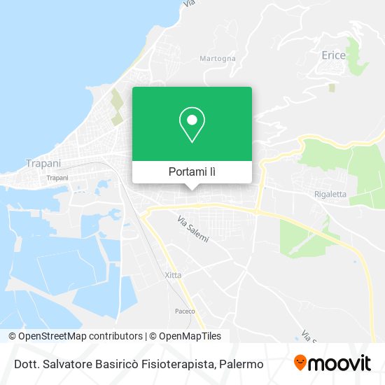 Mappa Dott. Salvatore Basiricò Fisioterapista