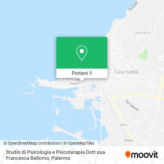 Mappa Studio di Psicologia e Psicoterapia Dott.ssa Francesca Bellomo