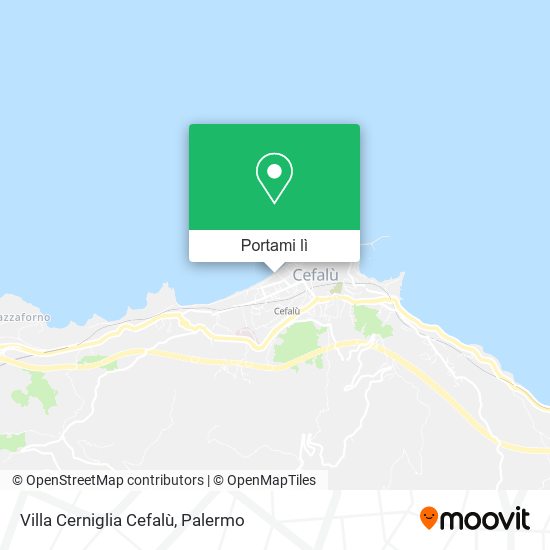 Mappa Villa Cerniglia Cefalù