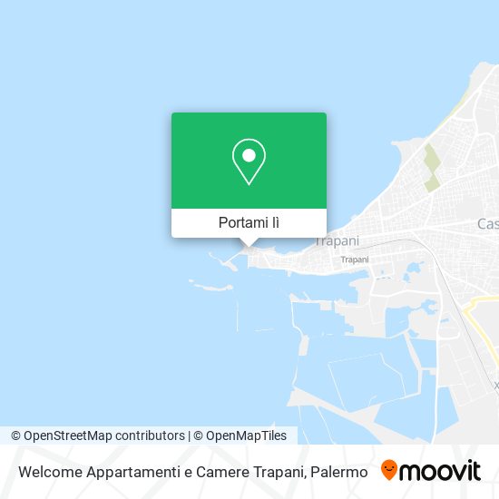 Mappa Welcome Appartamenti e Camere Trapani